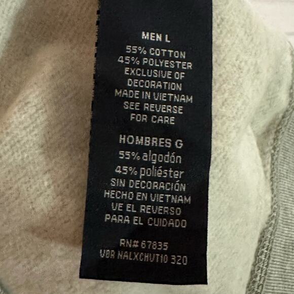 Nautica Men’s Gray Checkered Partial Zip Pull over, Large, NWT - Picture 5 of 6